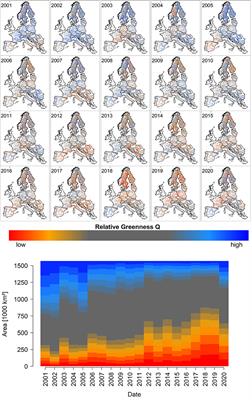 The European Forest Condition Monitor: Using Remotely Sensed Forest Greenness to Identify Hot Spots of Forest Decline